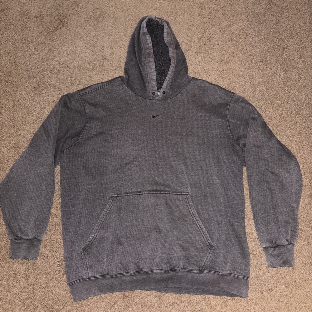 RARE VINTAGE Nike Center Swoosh Hoodie Size XL